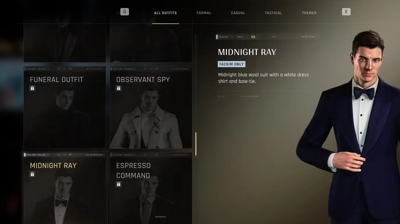 007 First Light - All Suits & Outfits Guide