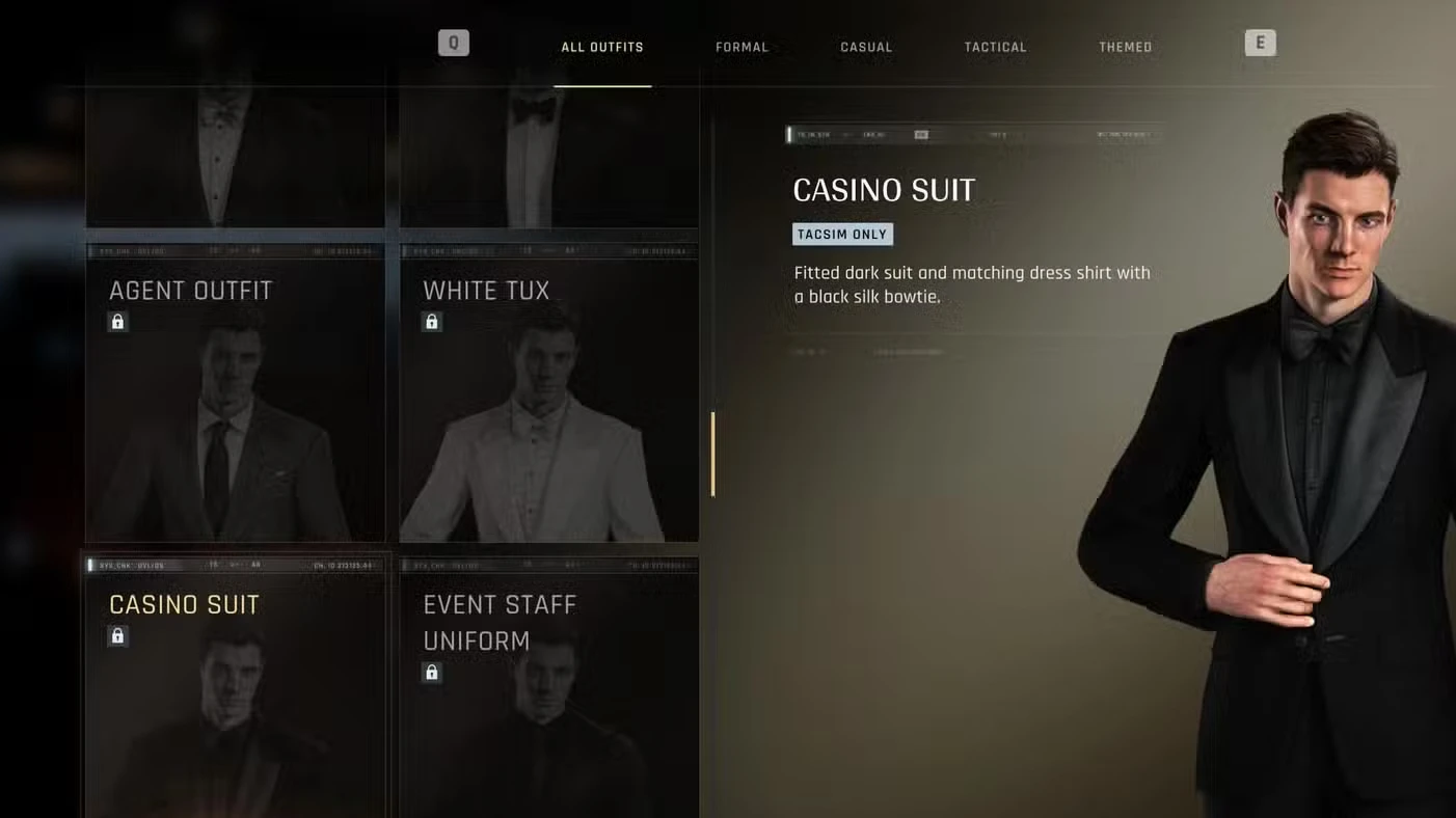 007 First Light - All Suits & Outfits Guide