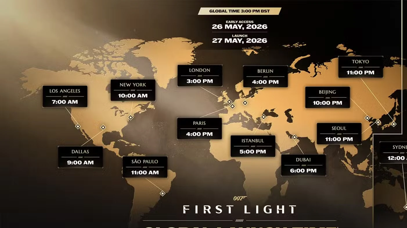 007 First Light Global Release Times & Countdown