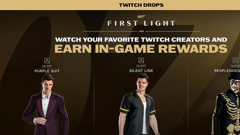 Recompensas dos Twitch Drops de 007 First Light e como resgatá‑las