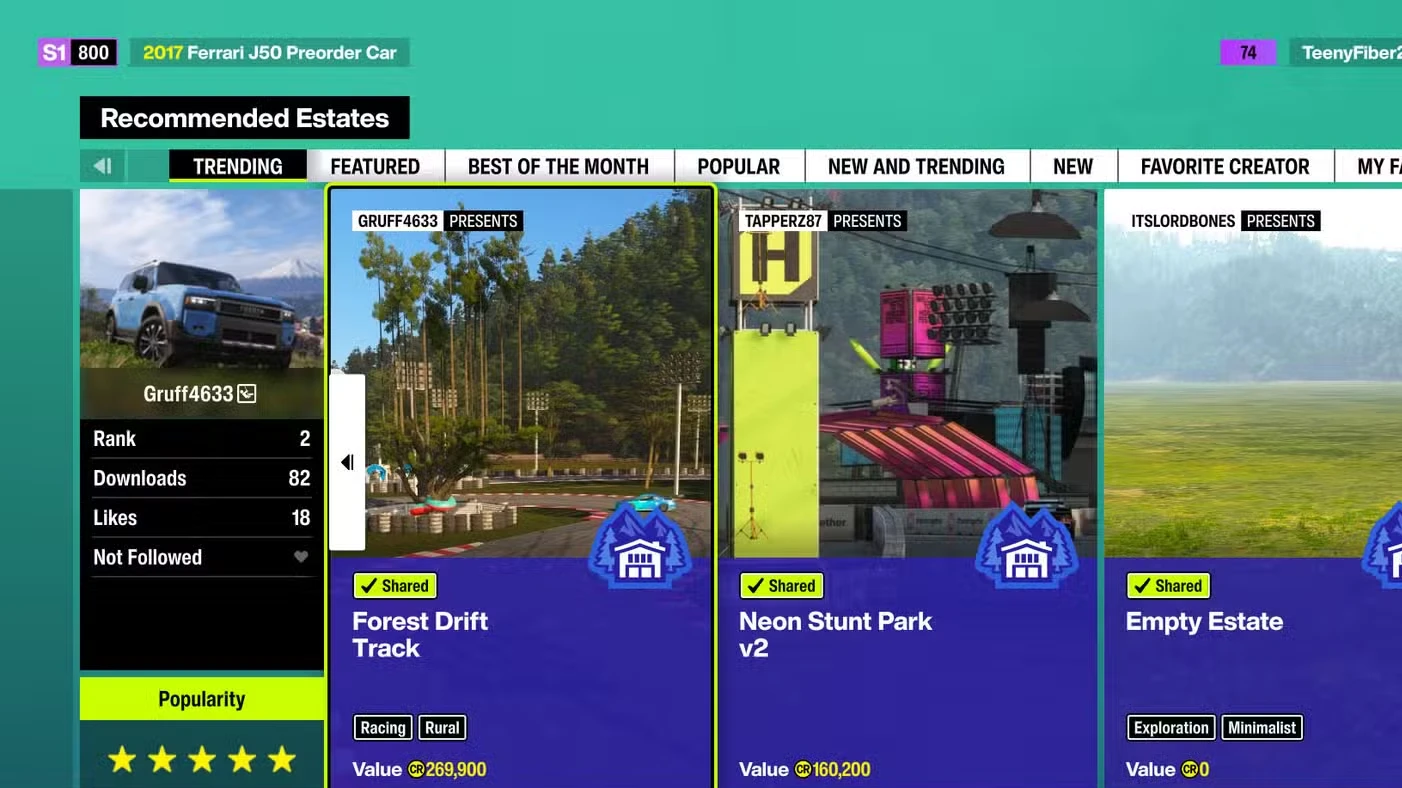 All houses and how to unlock them in Forza Horizon 6