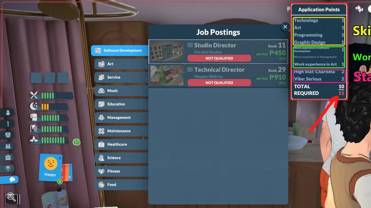 All Job Options In Paralives