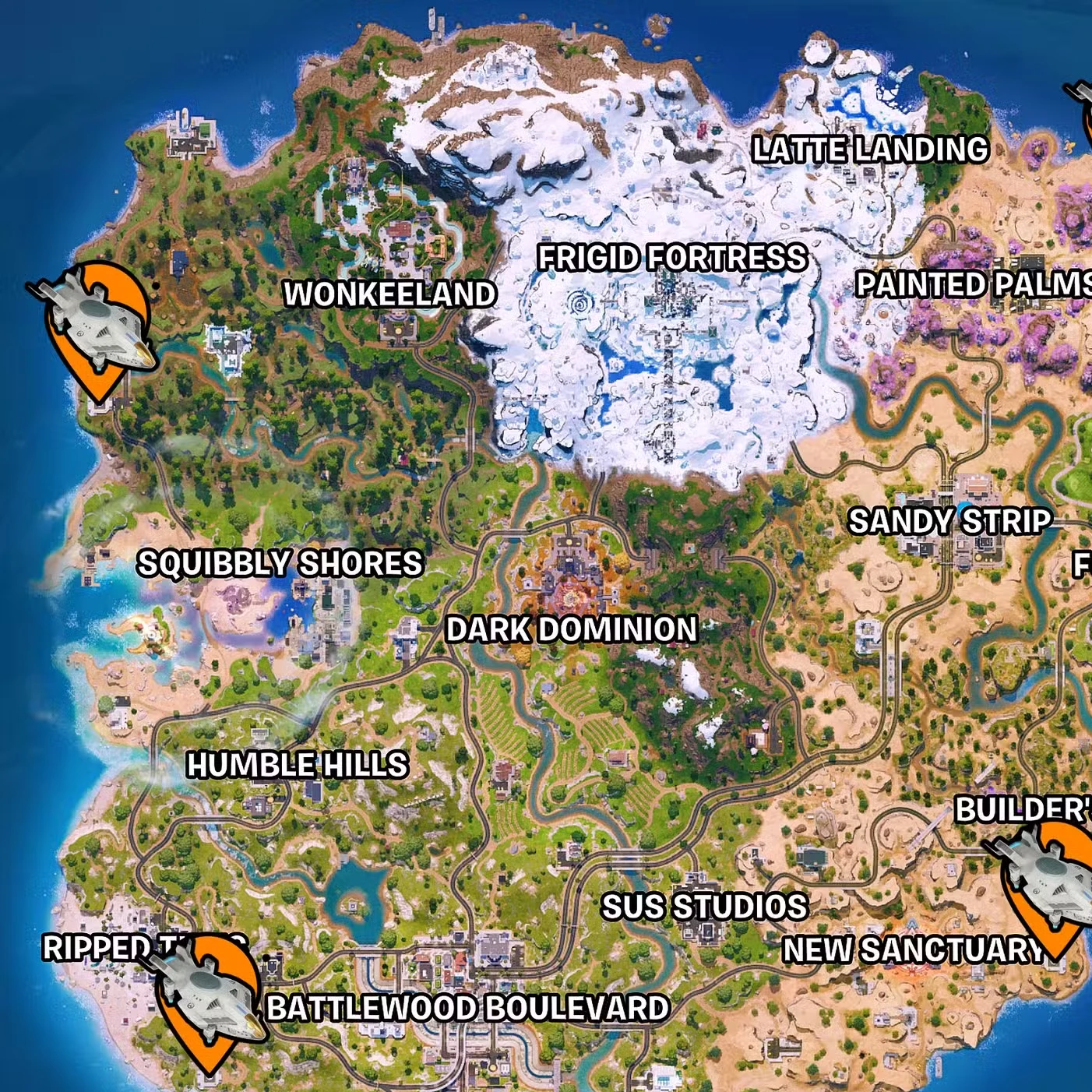 All Overwatch Dropship Locations in Fortnite