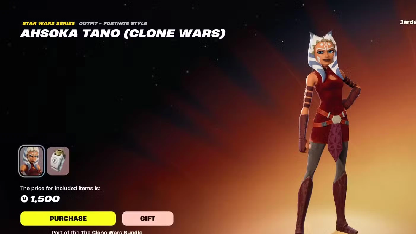 All Star Wars The Clone Wars Skins in Fortnite