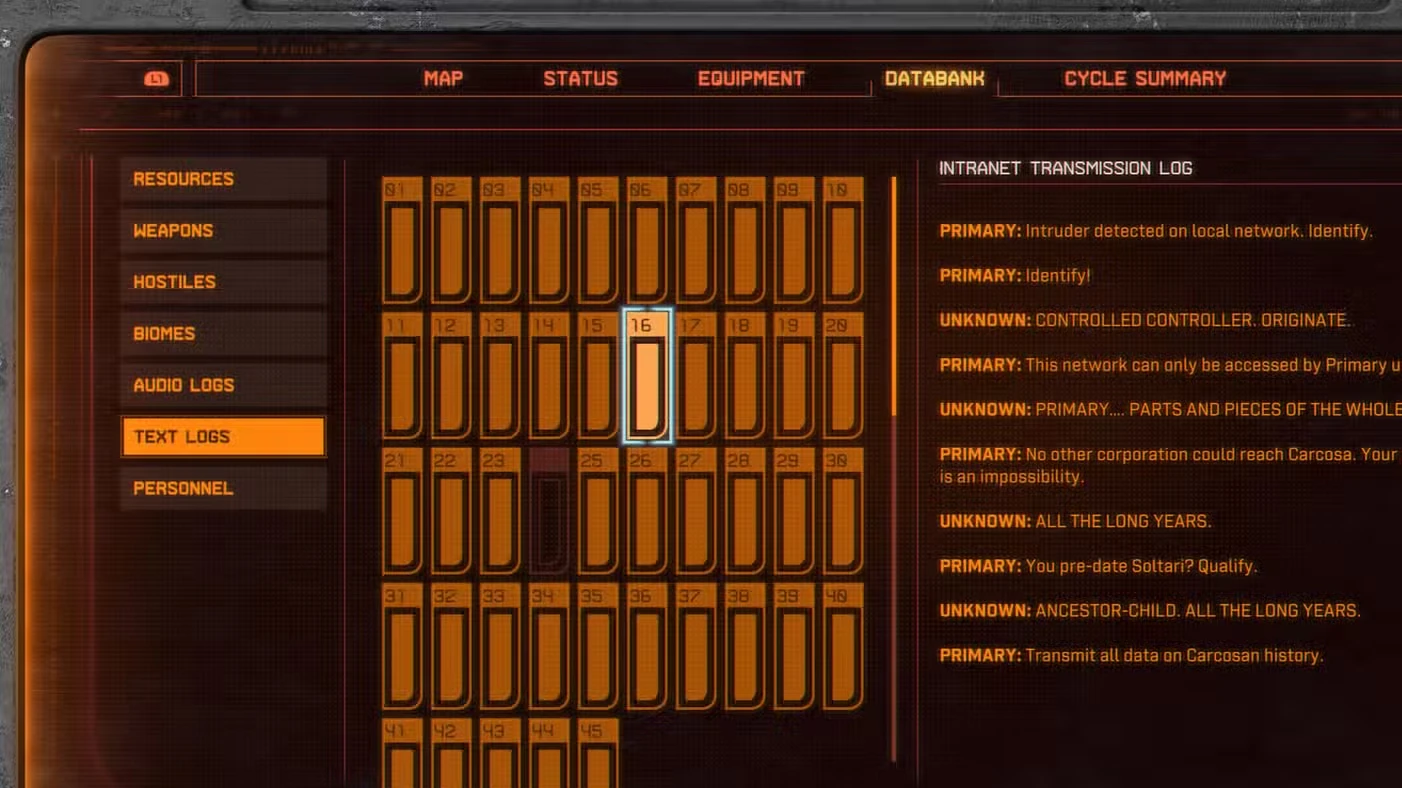 All Text Logs in Saros