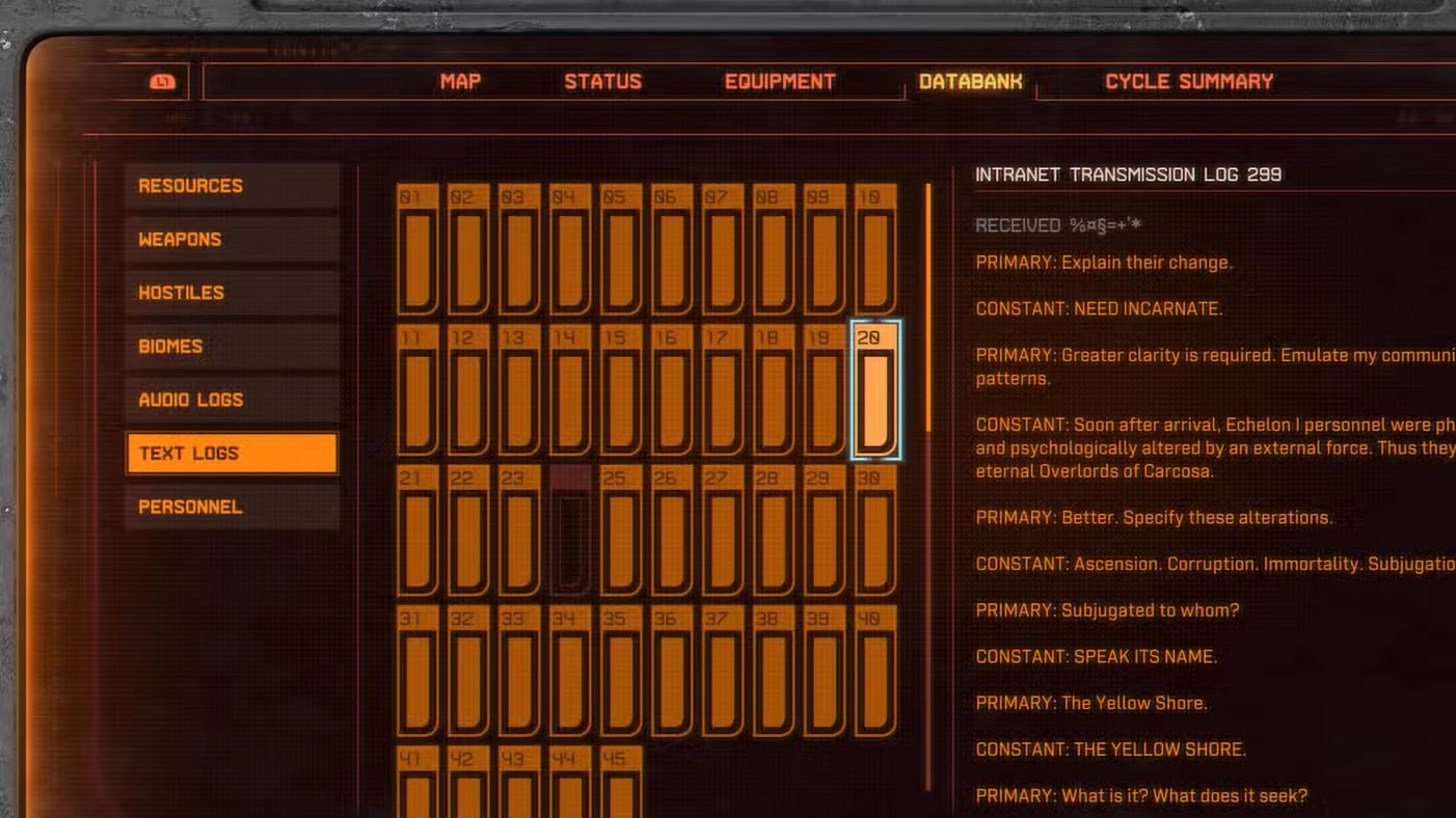 All Text Logs in Saros