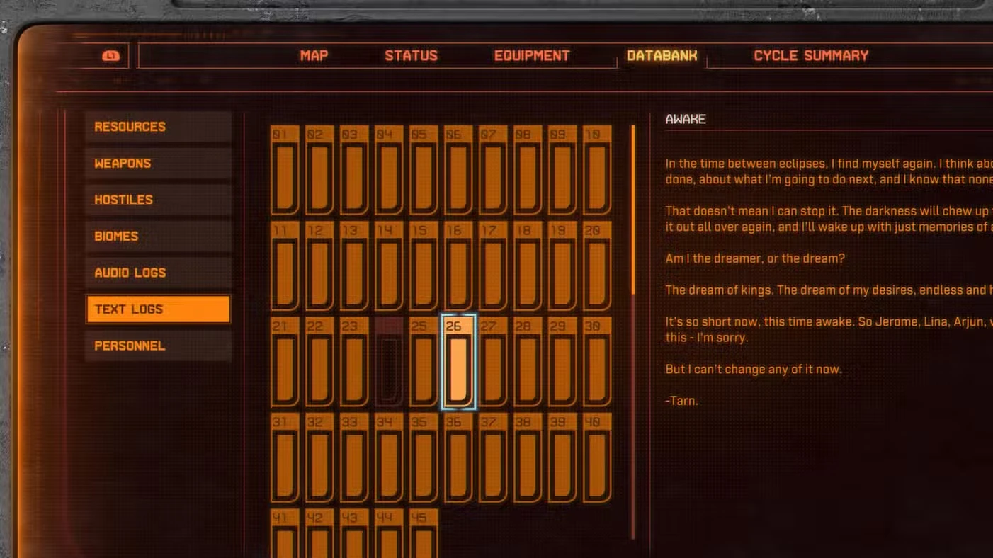 All Text Logs in Saros