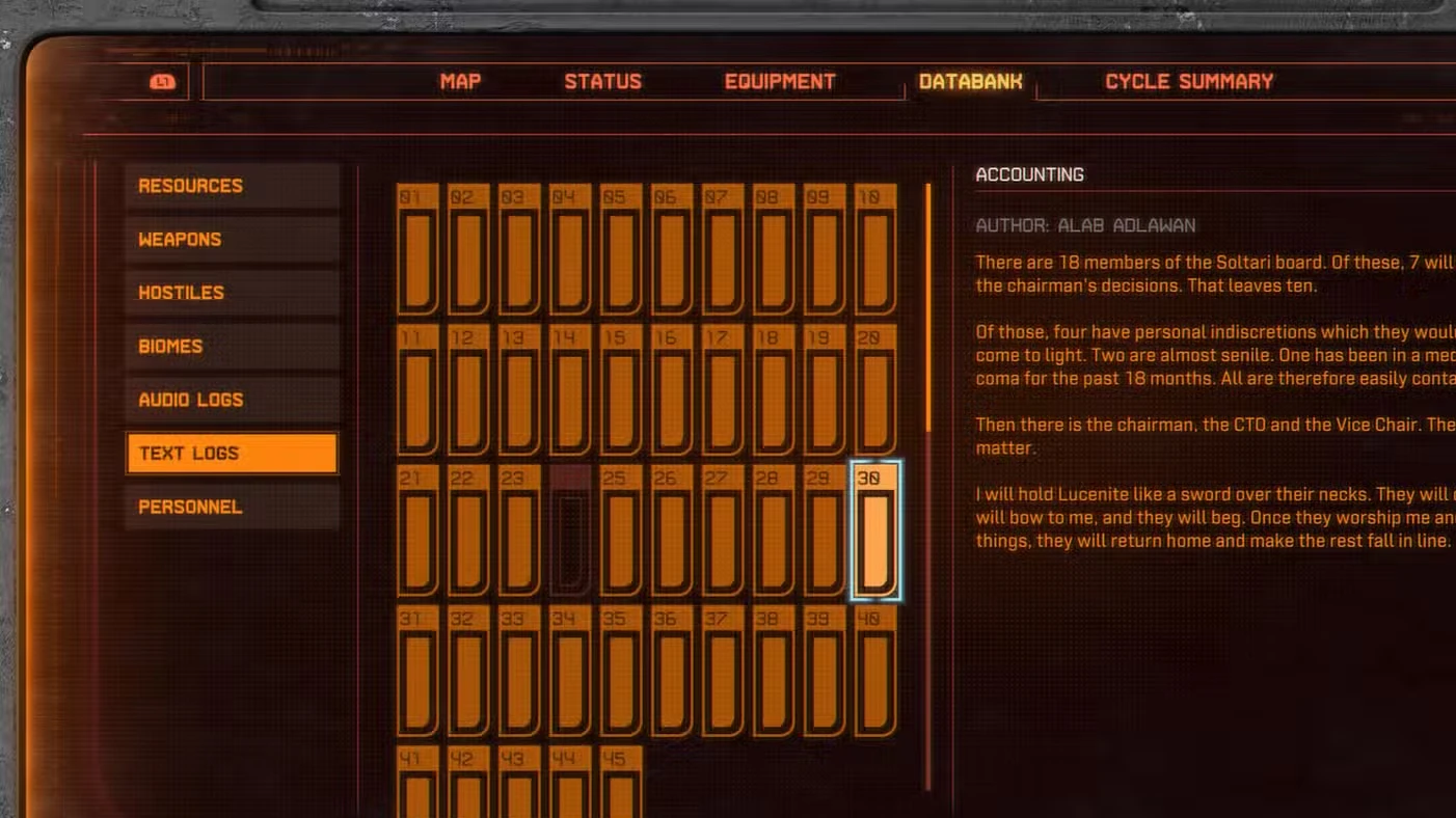 All Text Logs in Saros