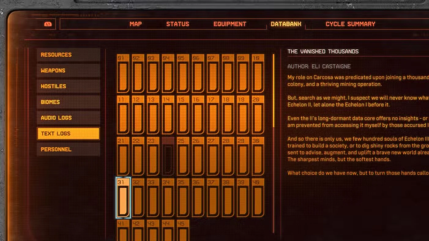 All Text Logs in Saros