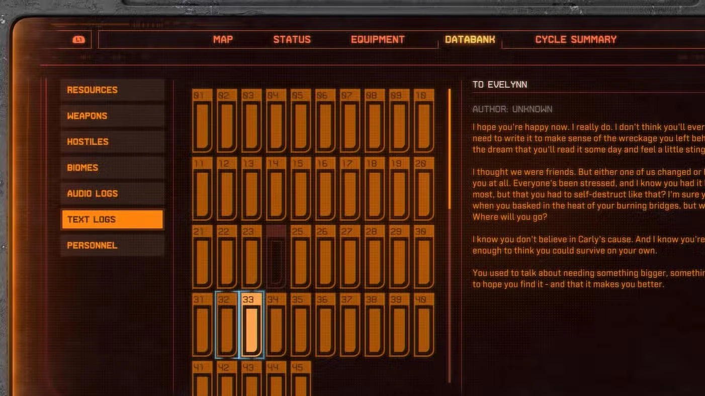 All Text Logs in Saros