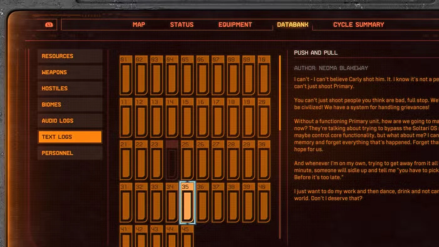 All Text Logs in Saros
