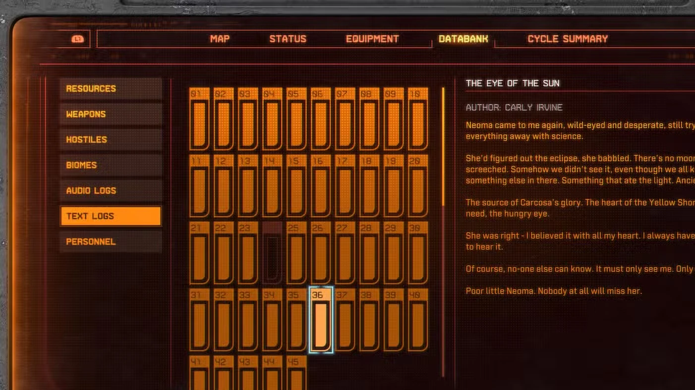 All Text Logs in Saros