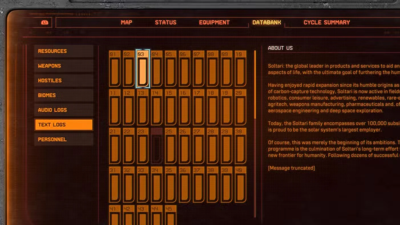 All Text Logs in Saros