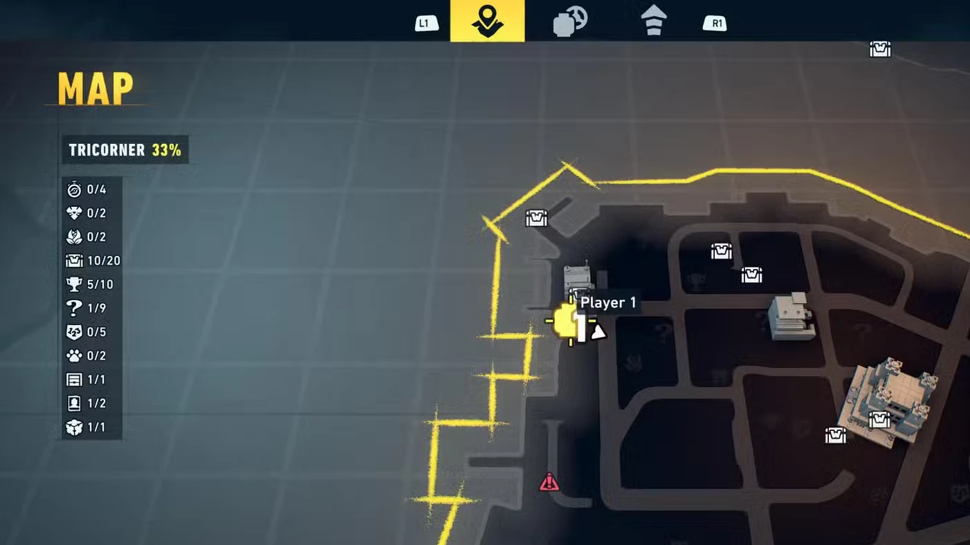 All Tricorner WayneTech Caches in LEGO Batman: Legacy of the Dark Knight