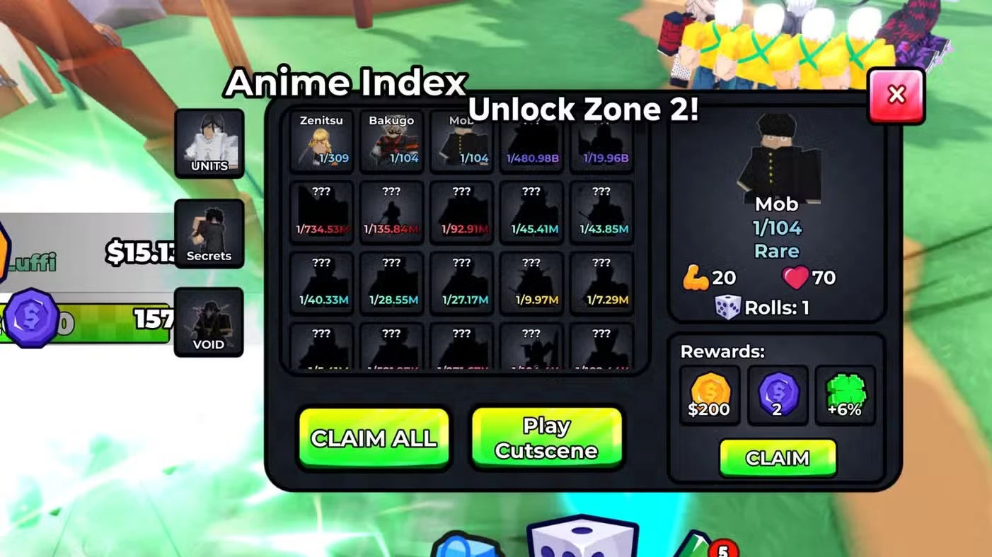 Anime RNG Codes