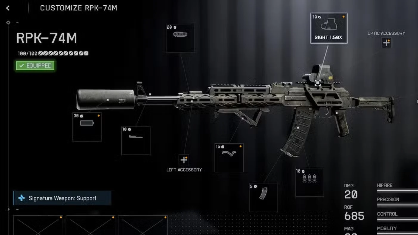 Best RPK74M Builds in BF6