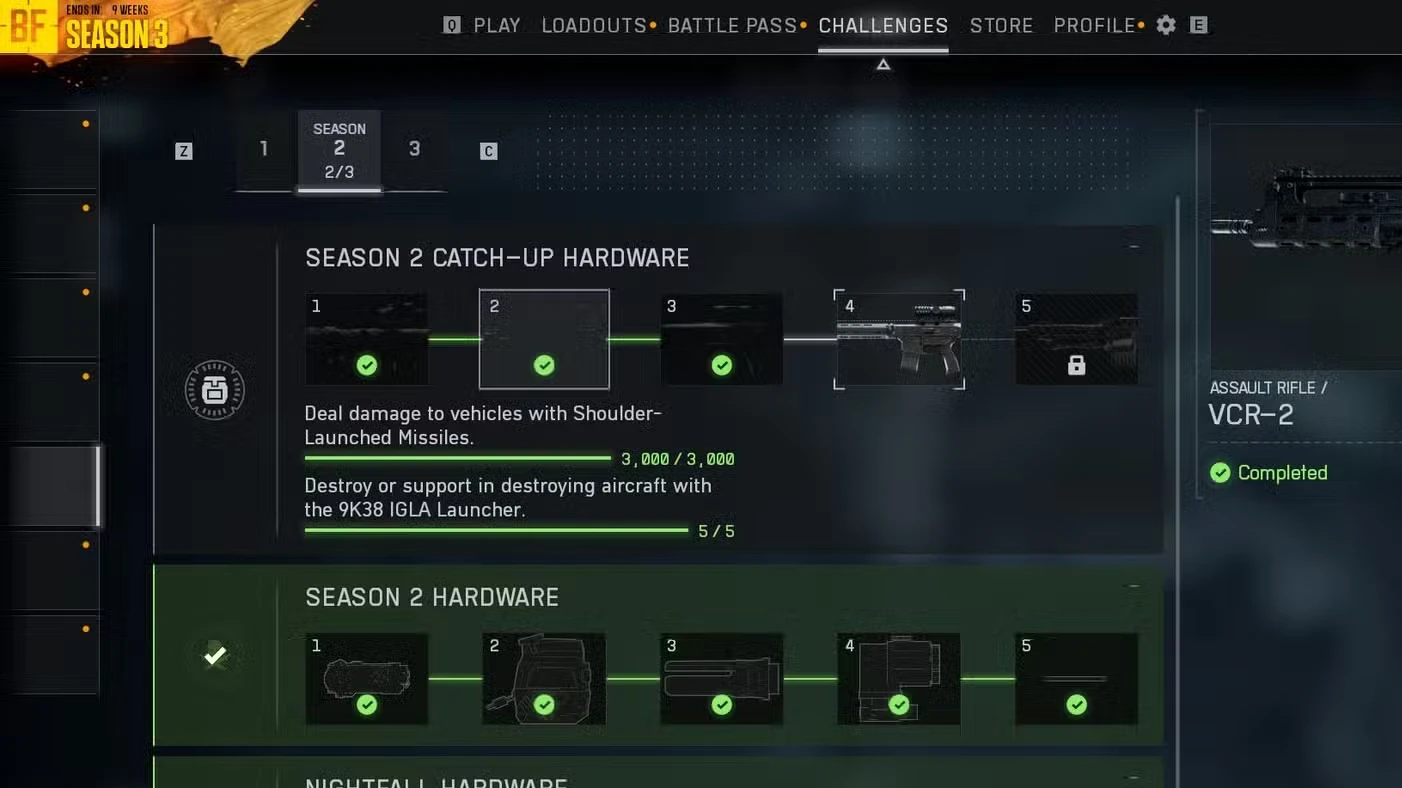 BF6: VCR-2 Unlock Guide