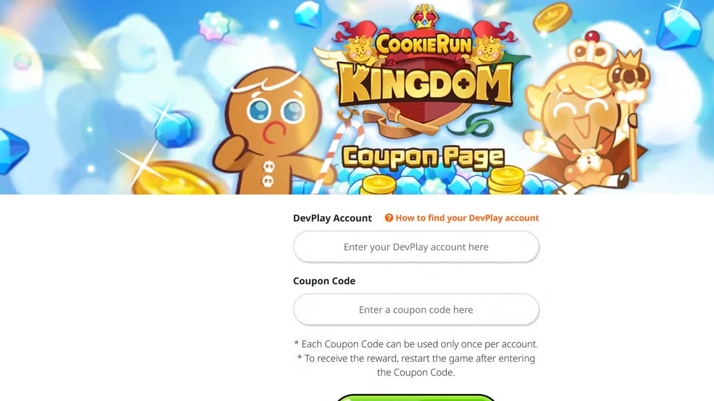 Codes for Cookie Run Kingdom