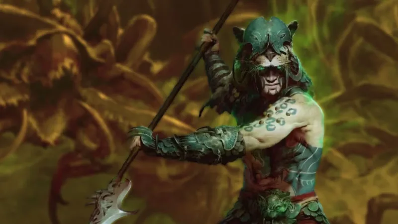 Build Spiritborn Poison Eagle para subir de nível em Diablo 4