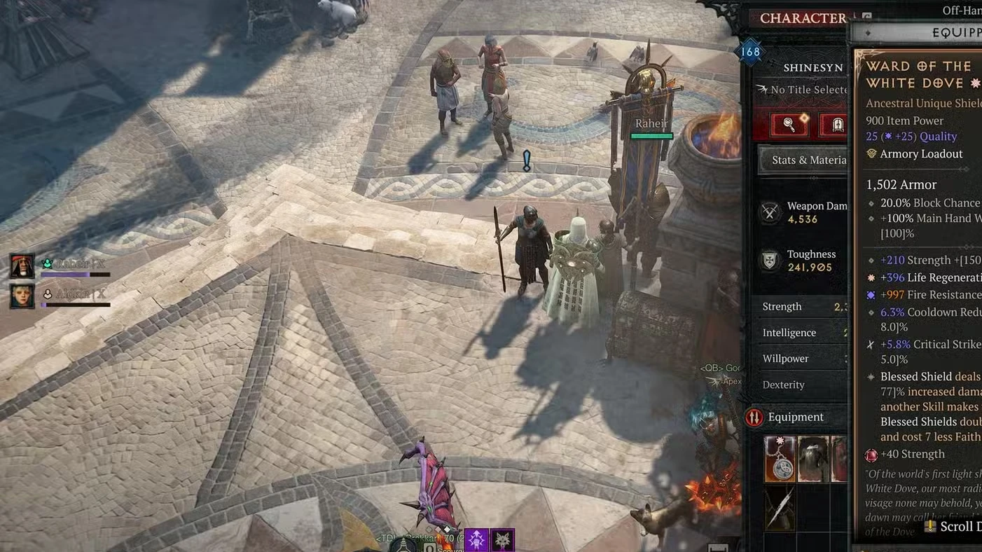 D4 Shield of Retribution Paladin Endgame Build