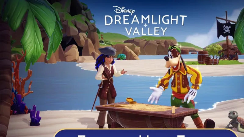 Fishing for Adventure: completar a missão do evento Caça ao Tesouro em Disney Dreamlight Valley