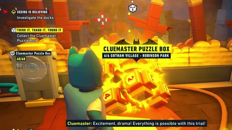 Localização e soluções dos Cluemaster Puzzles em Gotham Village (Robinson Park)