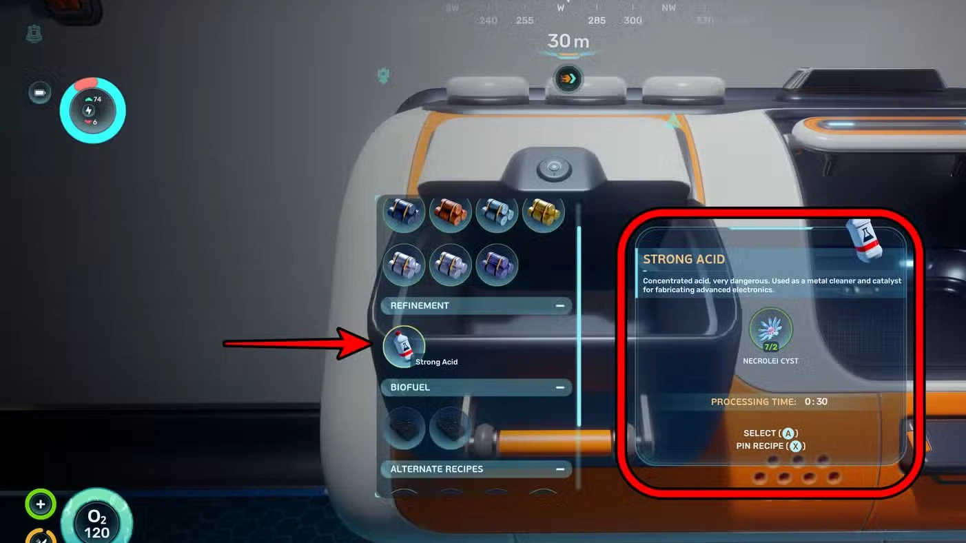 How to Craft Strong Acid in Subnautica 2 (Necrolei Cyst)