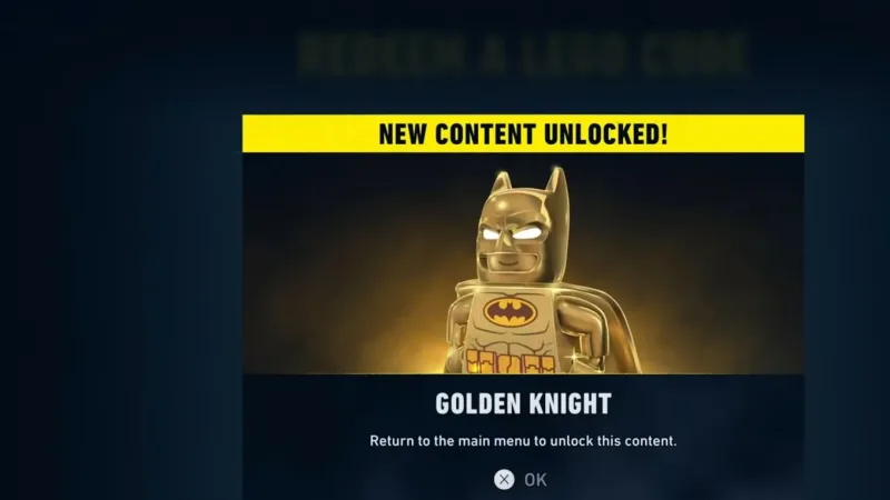 Conquiste a armadura dourada em LEGO Batman: Legacy of the Dark Knight