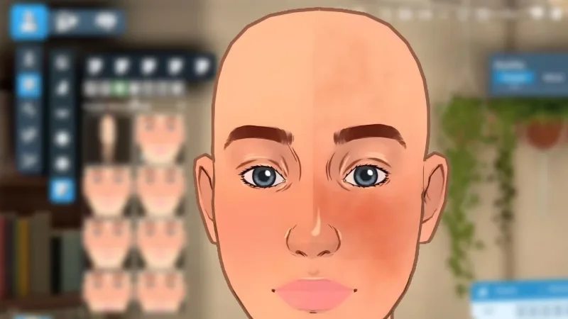 Remover blush e contornos faciais em Paralives