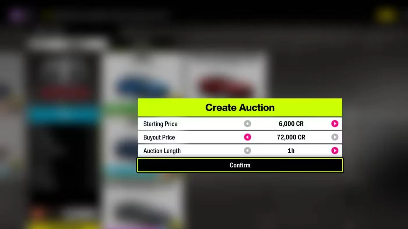 How to sell cars in Forza Horizon 6