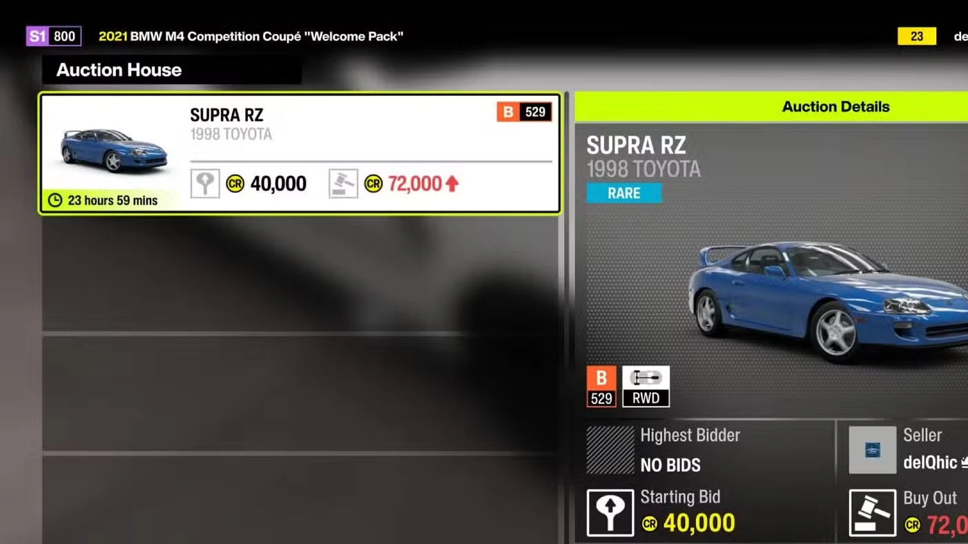 How to sell cars in Forza Horizon 6