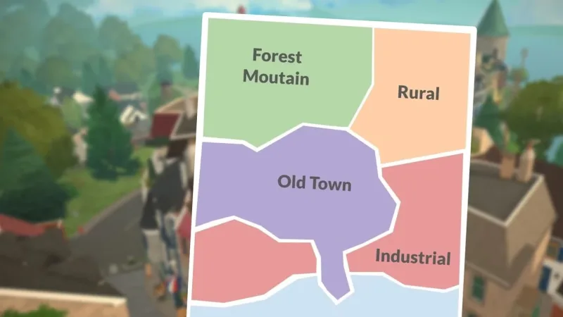 Como visualizar o mapa da cidade em Paralives