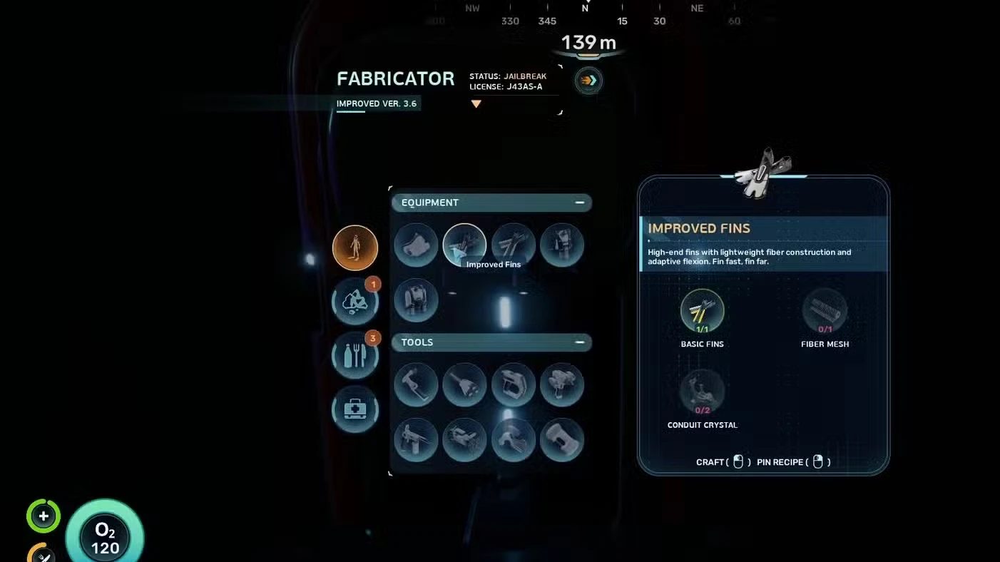 Improved Fins Blueprint Locations in Subnautica 2