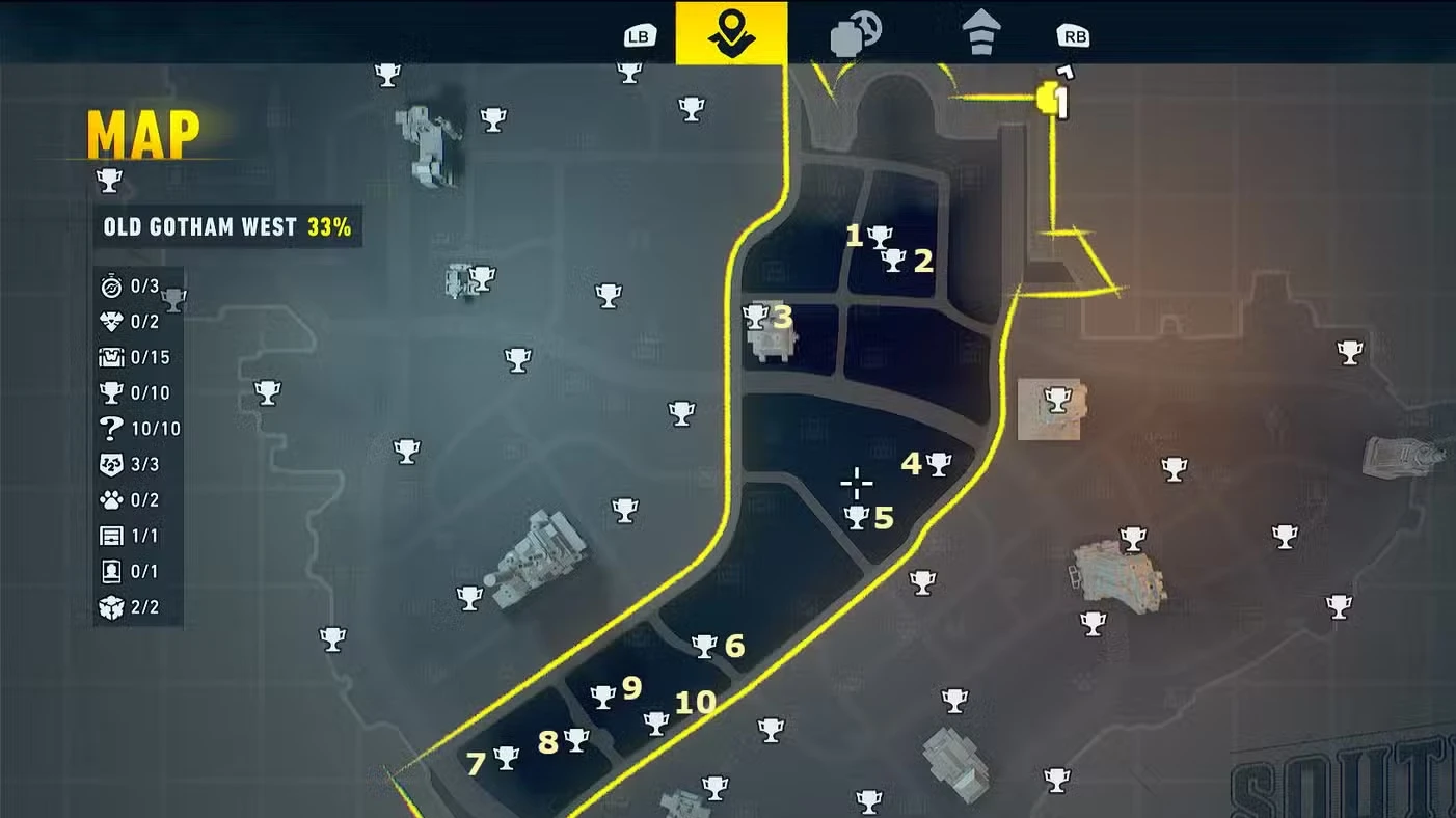 LEGO Batman Legacy of the Dark Knight Batcave Trophy Locations
