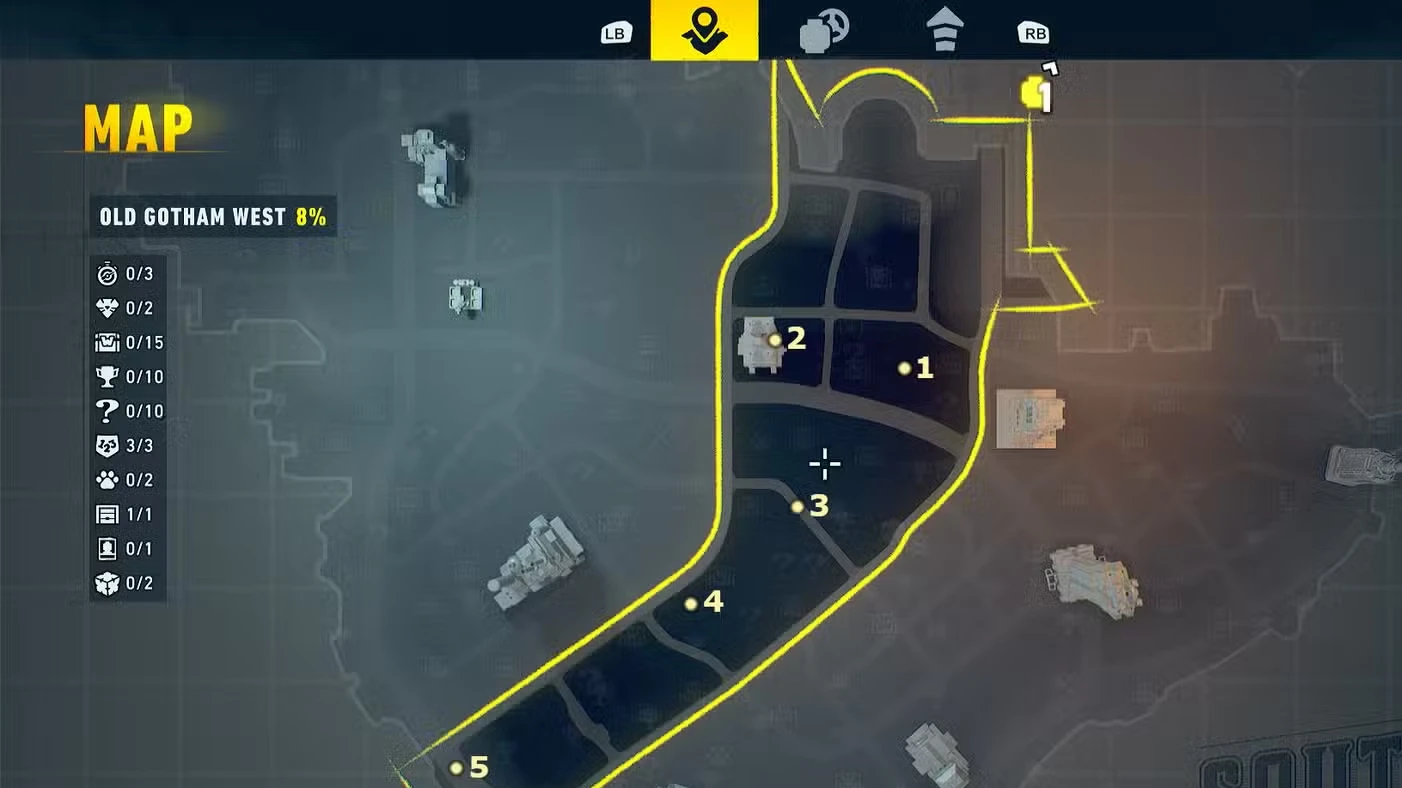 LEGO Batman Legacy of the Dark Knight Bat-Symbol Locations