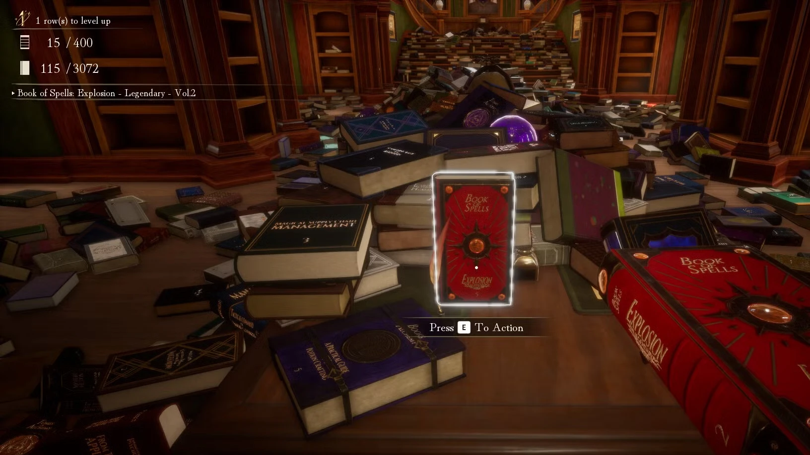 Librarian Tidy Up the Arcane Library Major Magic Upgrade Order