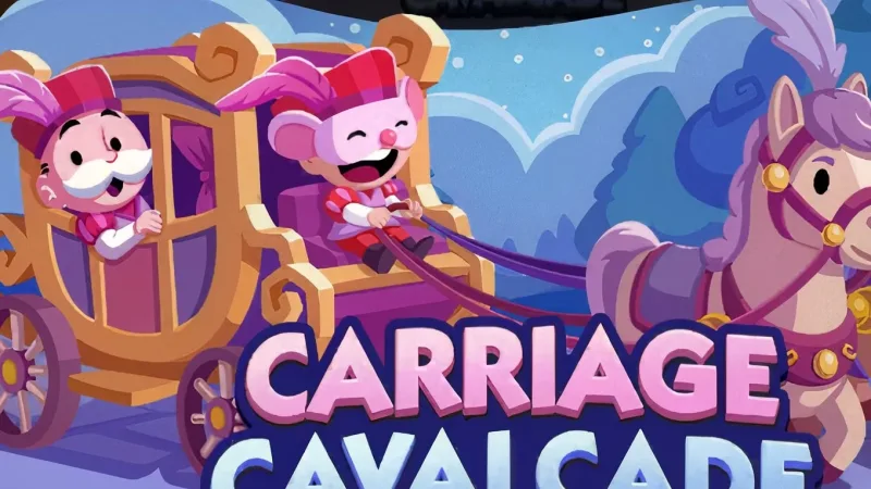 Carriage Cavalcade em Monopoly GO: recompensas e marcos do evento