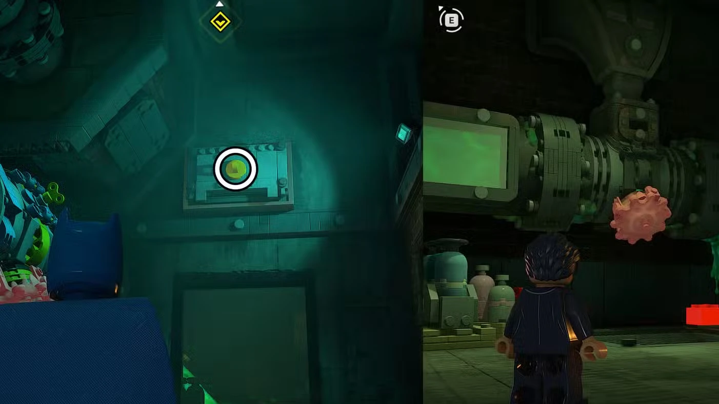 'Red Hood Gang' red brick location in Lego Batman: Legacy of the Dark Knight
