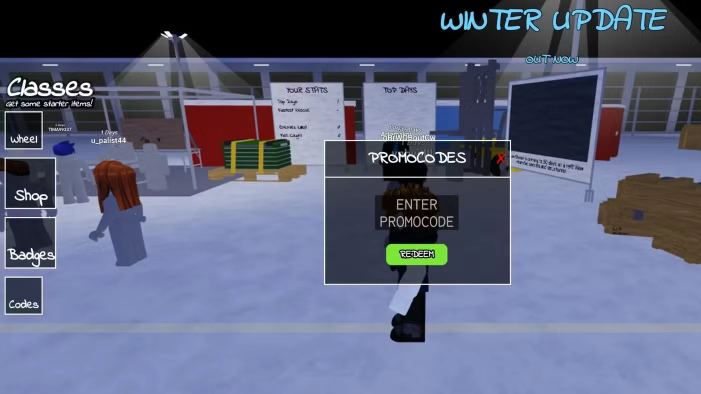 Roblox 50 Days on a Raft Codes