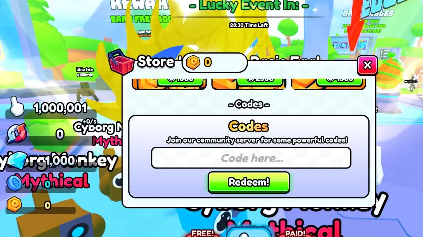 Roblox Clicking Simulator Ultimate Codes