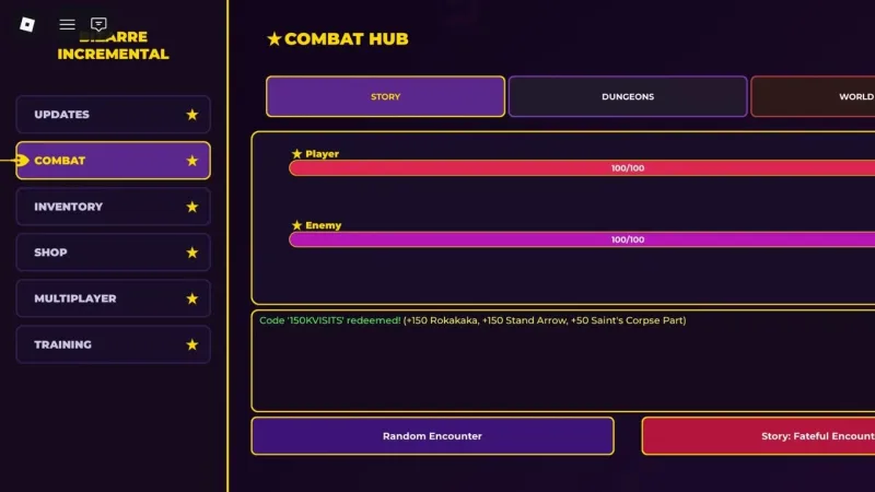 Códigos de JoJo’s Bizarre Incremental: lista completa e resgate
