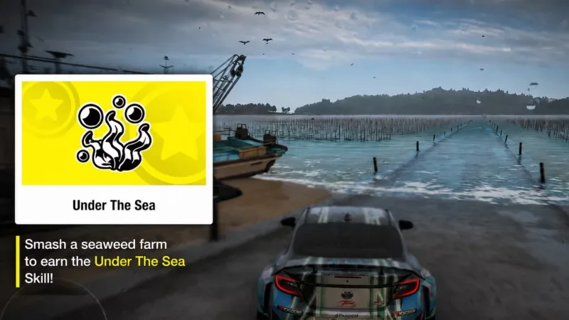 Localização da fazenda de algas em Forza Horizon 6 para o desafio Under the Sea