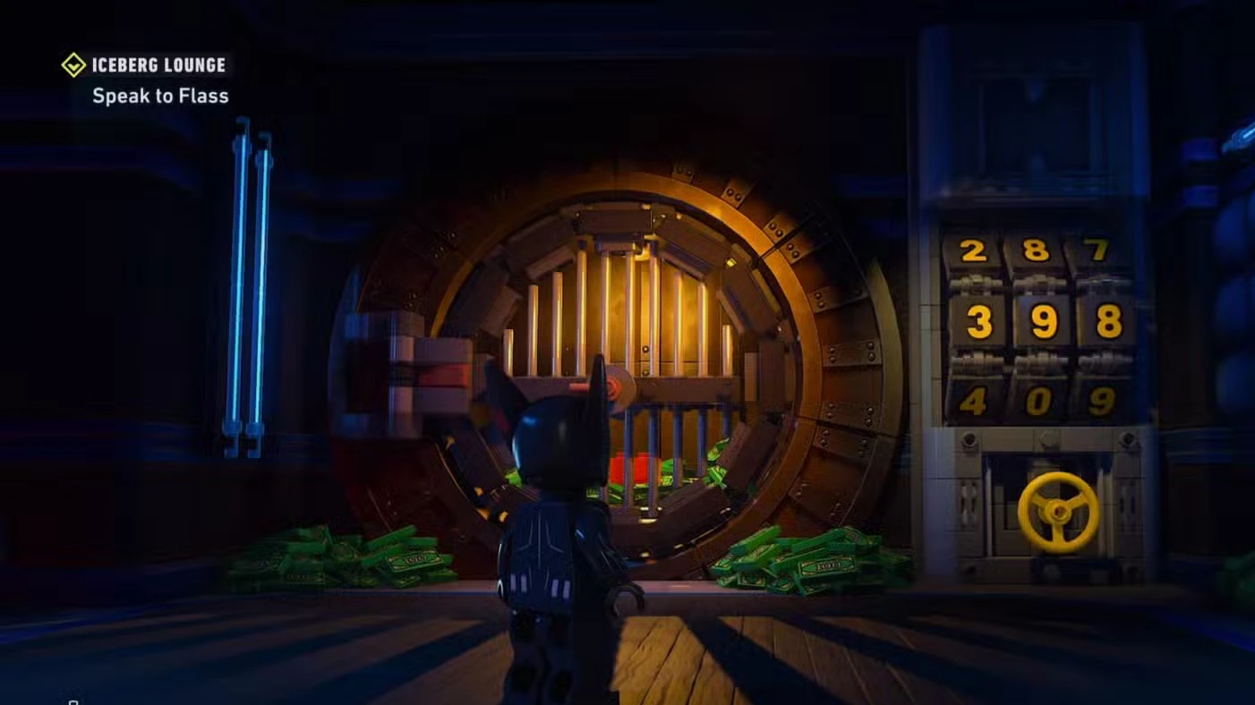 The Iceberg Lounge Vault Code in LEGO Batman Legacy