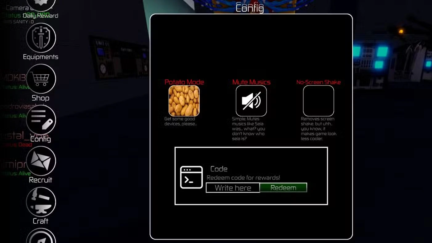 Toilet Collapsed Universe Codes