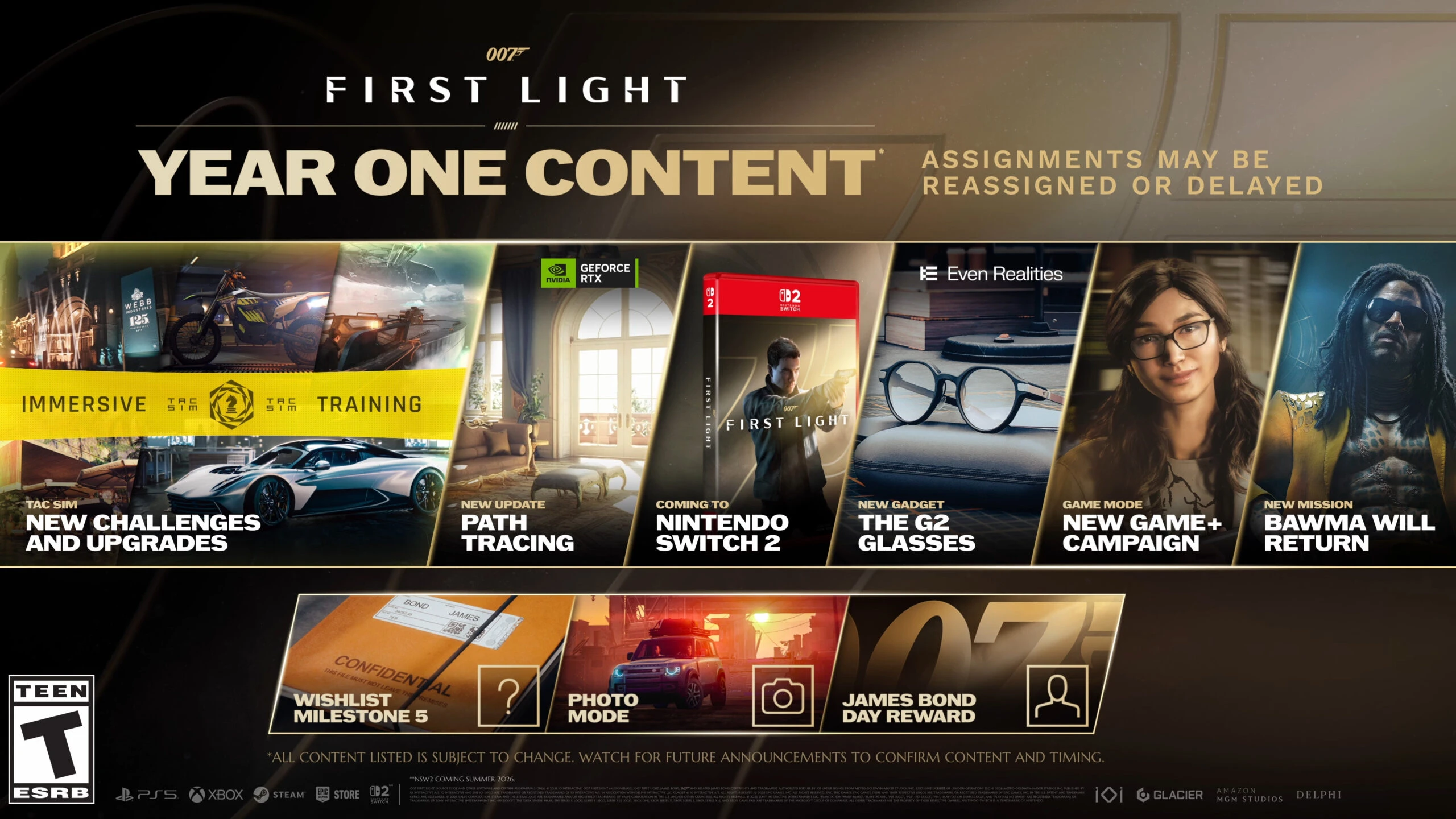007 First Light is Adding New Game+, TacSim Challenges, and a New Mission With Bawma in Year 1