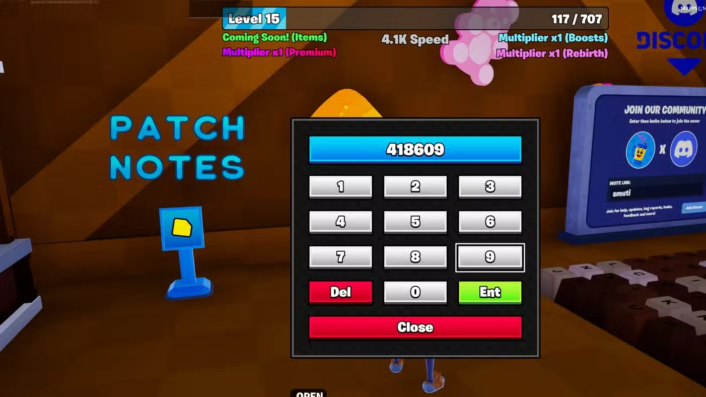 +1 Speed Keyboard Escape Codes in Fortnite