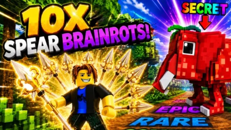Códigos ativos e resgate em 10x Spear Brainrots