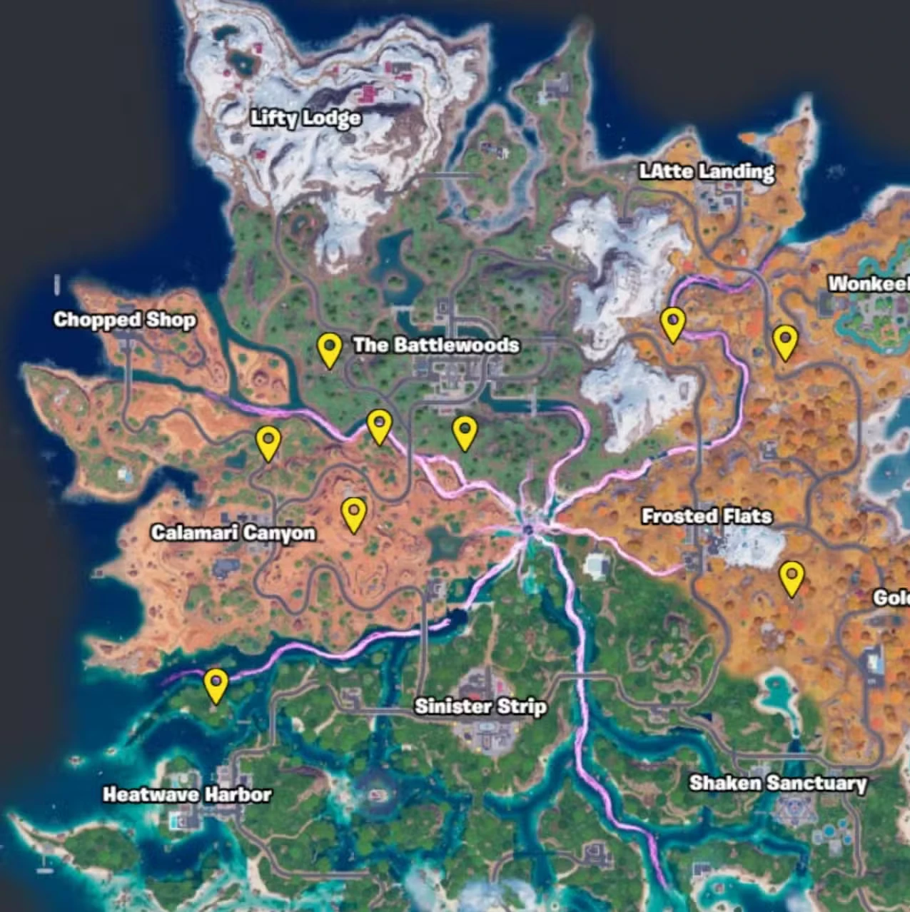 All Boss Locations in Fortnite Runners C7S3