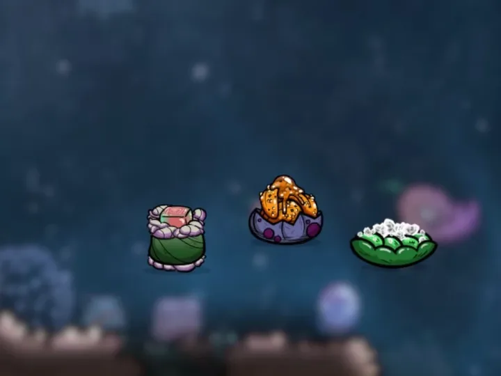 Novos alimentos trazidos pelo Aquatic Planet Pack em Oxygen Not Included