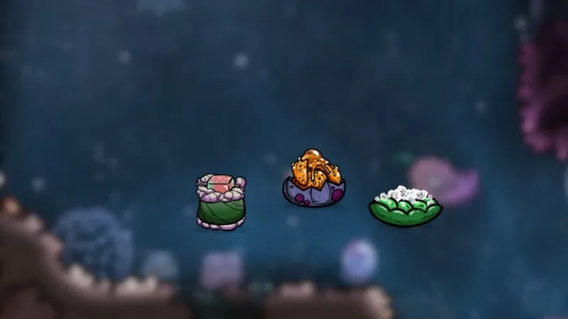 Novos alimentos trazidos pelo Aquatic Planet Pack em Oxygen Not Included